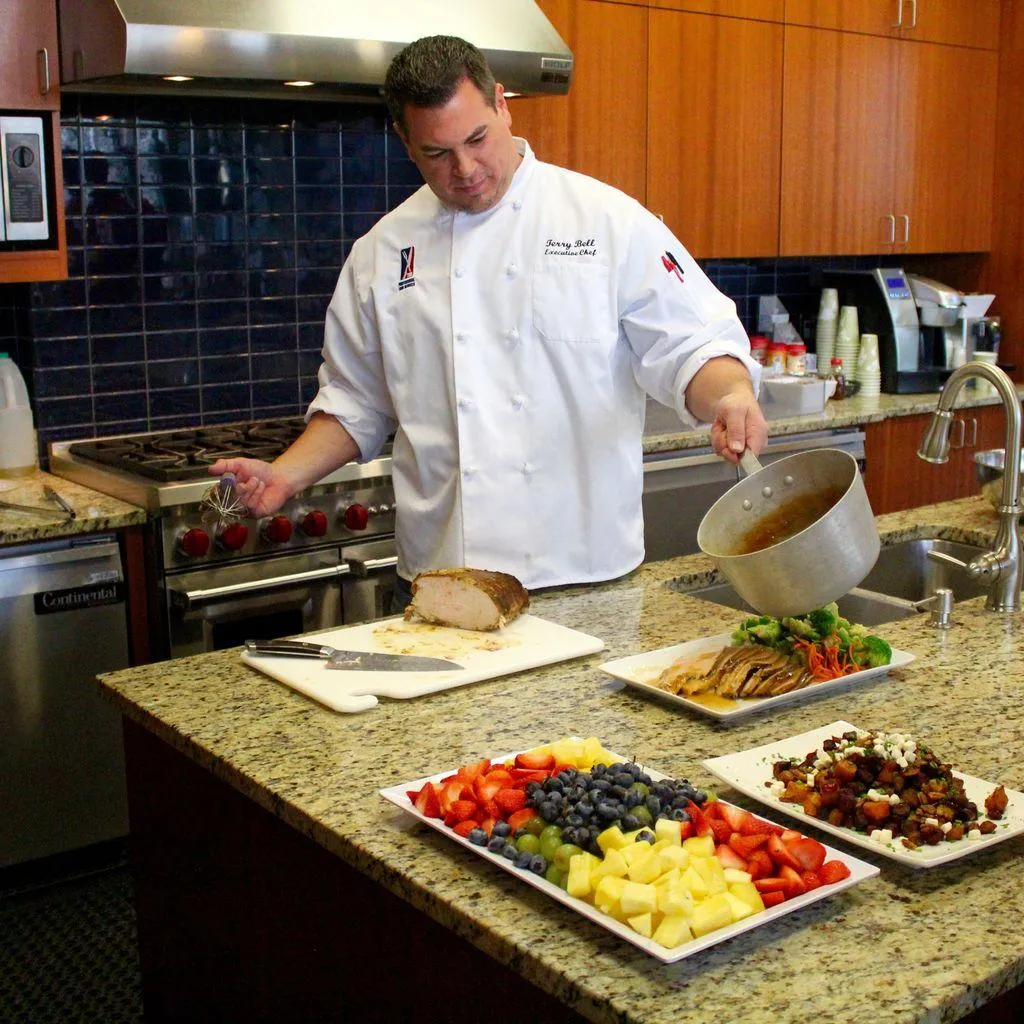 Chef T cooking for the Cleveland Cavaliers