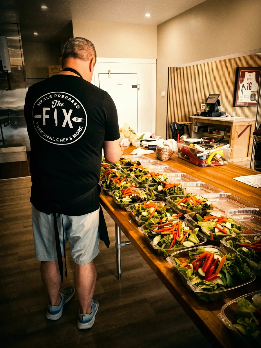 Chef T in his The Fix tee and framed Cavaliers 'Chef T' jersey